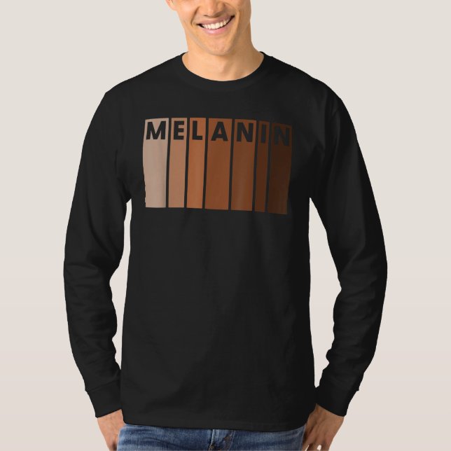 Melanin Black Pride Afro Queen King Gifts African  T-Shirt (Vorderseite)