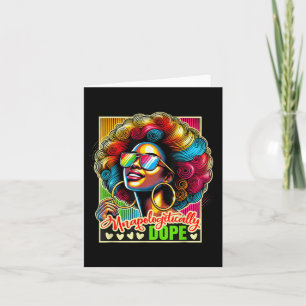 Melanin Black Queen Africa Unapologetisch Retro Karte