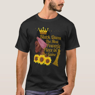 Melanin Black Queen African American History Monta T-Shirt