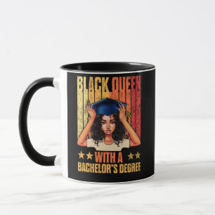 Melanin Black Queen Bachelor's Degree 2022 Tasse