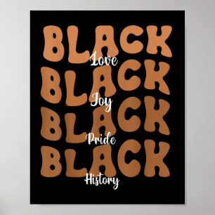 Melanin Black Women Black History Montag Retro Poster