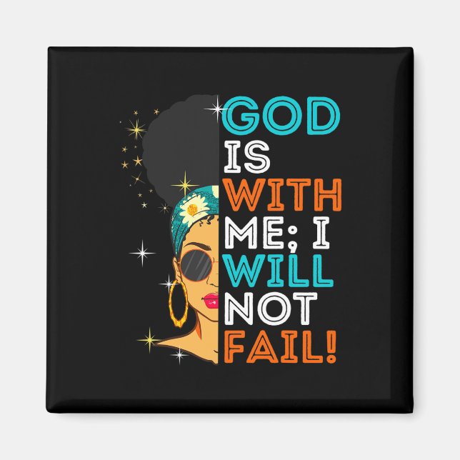 Melanin Black Women Christlich Bible Scripting Psa Magnet (Vorne)