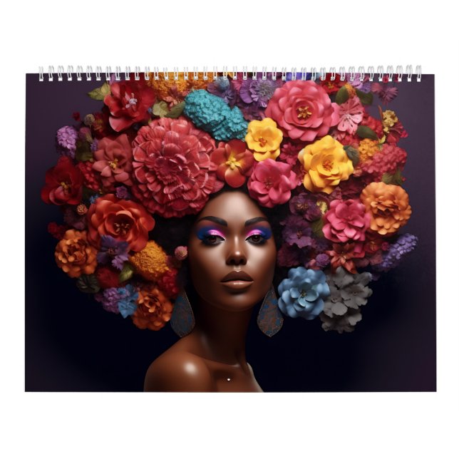 Melanin-Blume aus schwarzem Melanin Kalender (Titelbild)