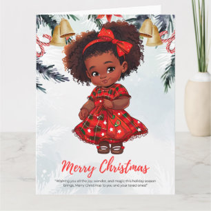 Melanin Christmas Black Girl Magic Xmas Magic Fun Karte