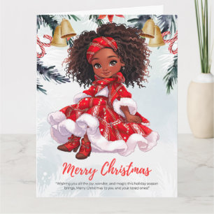 Melanin Christmas Black Girl Magic Xmas Magic Fun Karte