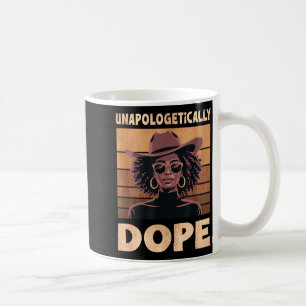 Melanin Cowgirl Retro Unverblümt Kaffeetasse