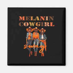 Melanin Cowgirls Afrikanischer Melanin Cowgirl Swa Magnet