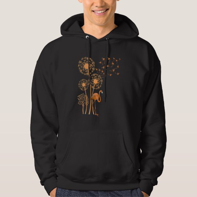 Melanin Dandelion Flamingo Black History Month Cut Hoodie (Vorderseite)