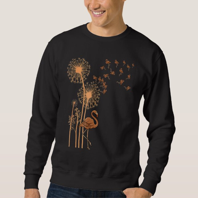 Melanin Dandelion Flamingo Black History Month Cut Sweatshirt (Vorderseite)