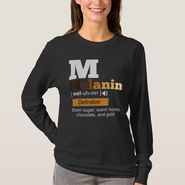 Melanin Definition Black History Month BLM African T-Shirt (Vorderseite)