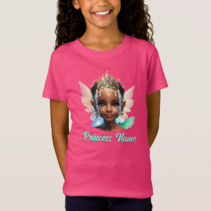 Melanin Fee Prinzessin Märchenthema Mädchen Mädche T-Shirt