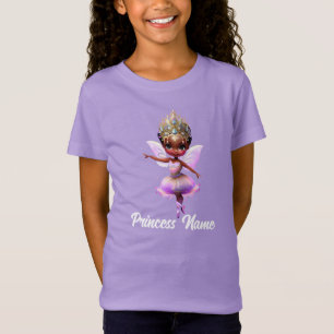 Melanin-Feenkünstlerin mit Krone T-Shirt
