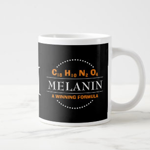 MELANIN-Formel-Monogramm Jumbo-Tasse