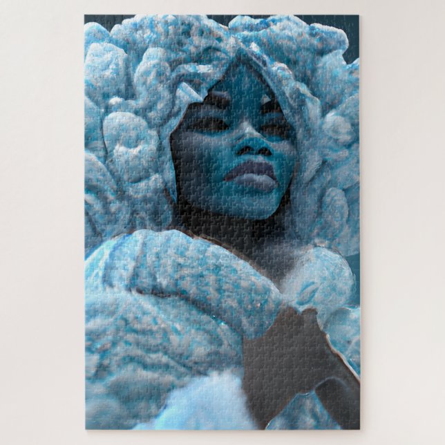 Melanin Freezing Cold Frozen Black Princess Puzzle (Vertikal)