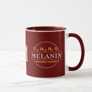 MELANIN gewinnende Formel Burgundy Monogram Tasse