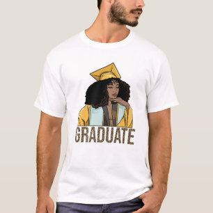 Melanin Grad Black Girl Abschluss T-Shirt