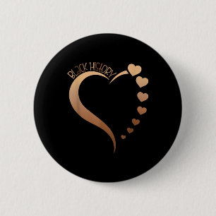 Melanin Herz Schwarze Geschichte Monat Proud Black Button