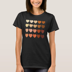 Melanin Herz Schwarze Geschichte Stolz für Frauen  T-Shirt
