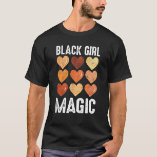 Melanin Herzklopfentöne Schwarze Girl Quee treiben T-Shirt