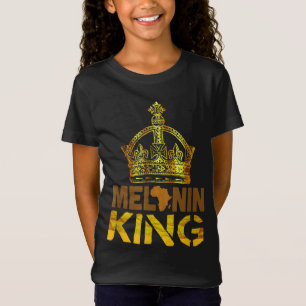 Melanin King for Men African Black History Montag T-Shirt