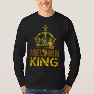 Melanin King for Men African Black History Montag T-Shirt