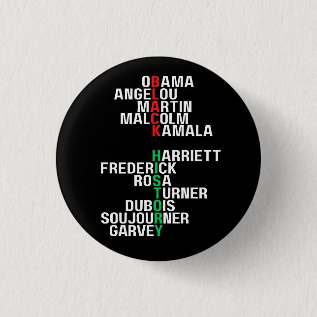 Melanin King Queen Sista Bruh Button (Vorderseite)