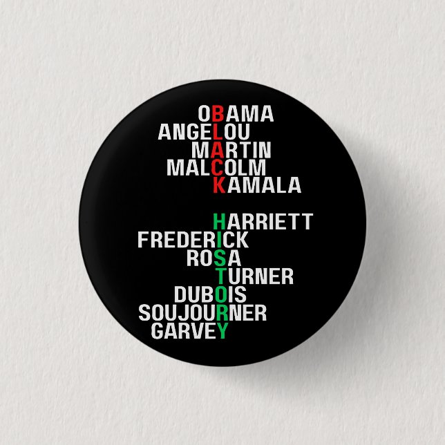 Melanin King Queen Sista Bruh Button (Vorderseite)