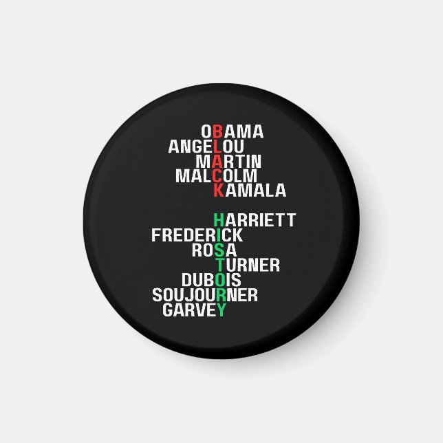 Melanin King Queen Sista Bruh Magnet (Vorne)