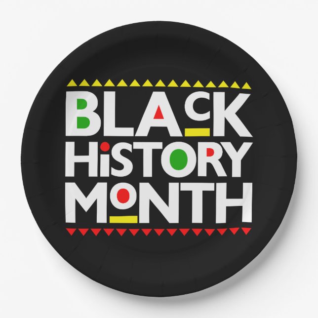 Melanin King Queen Sista Bruh Pappteller (Vorderseite)