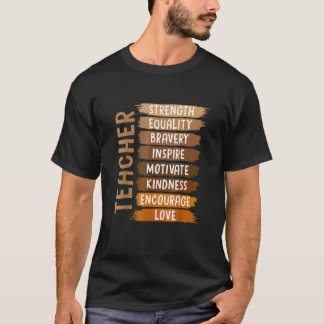Melanin-Lehrer Black History Month Afrikaner Schwa T-Shirt
