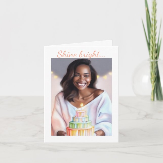 Melanin Magic Birthday Card - Ihre Feiertagskarte (Vorderseite)
