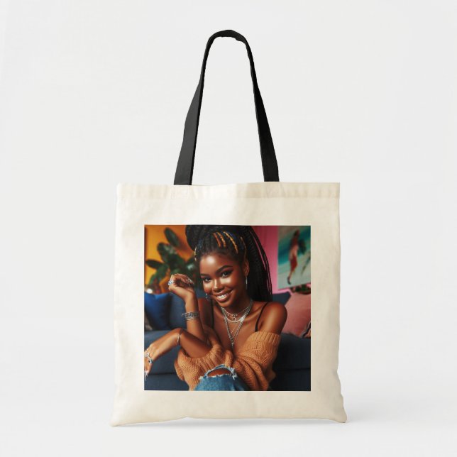 Melanin-Magie-Tasche Tragetasche (Vorne)