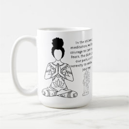 Melanin Meditation Motivierend Zitat Kaffee Tasse