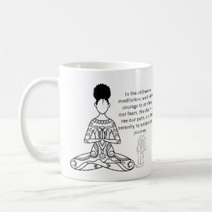 Melanin Meditation Motivierend Zitat Kaffee Tasse