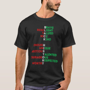 Melanin Men Bruh Sista B T-Shirt