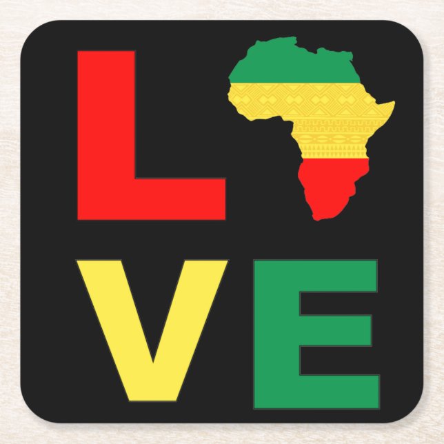 Melanin Men Girls & Boys Rechteckiger Pappuntersetzer (Vorderseite)