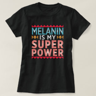 Melanin Poppin Design T-Shirt
