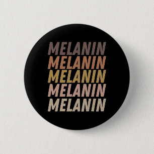 Melanin Poppin Frauen Schwarze Königin König Braun Button
