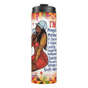 Melanin-Poppin-Liebe Thermosbecher