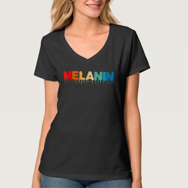 Melanin Pride Black History Month African American T-Shirt (Vorderseite)