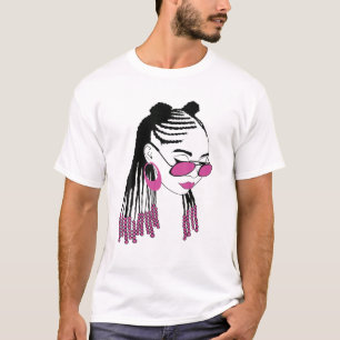 Melanin Princess Ladys African American Black Que T-Shirt