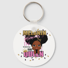 Melanin Princess trainiert, Queen Lilibet Geschenk Schlüsselanhänger