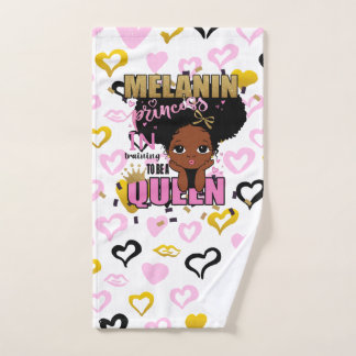 Melanin-Prinzessin in Ausbildung Zur Königin Lilib Handtuch