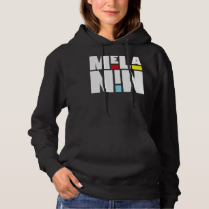 Melanin Proud Afro Black History Mont Mens Womens Hoodie