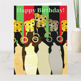 Melanin Queen African American Birthday Card Karte