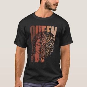 Melanin Queen African American Strong Black Natura T-Shirt