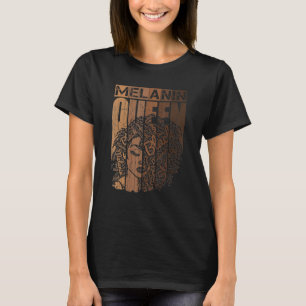 Melanin Queen T-Shirt African American Strong Blac