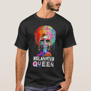 Melanin Queen T-Shirt African American Strong Blac
