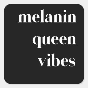 Melanin Queen Vibes Black Girls Black Prix Quadratischer Aufkleber