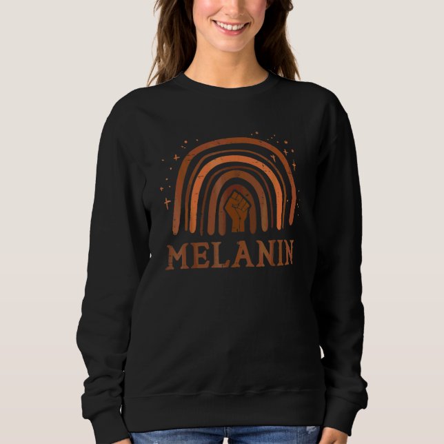 Melanin Rainbow Black History African American Pri Sweatshirt (Vorderseite)